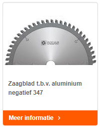Zaagblad t.b.v. aluminium negatief 347